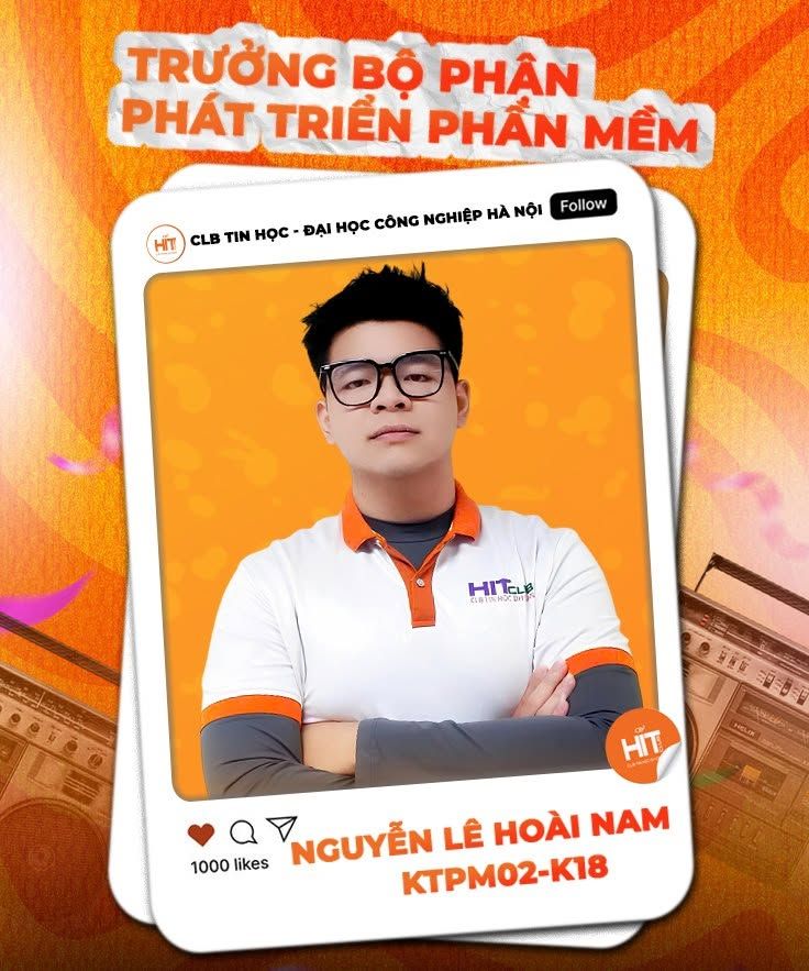 Nguyễn Lê Hoài Nam - Chủ nhiệm