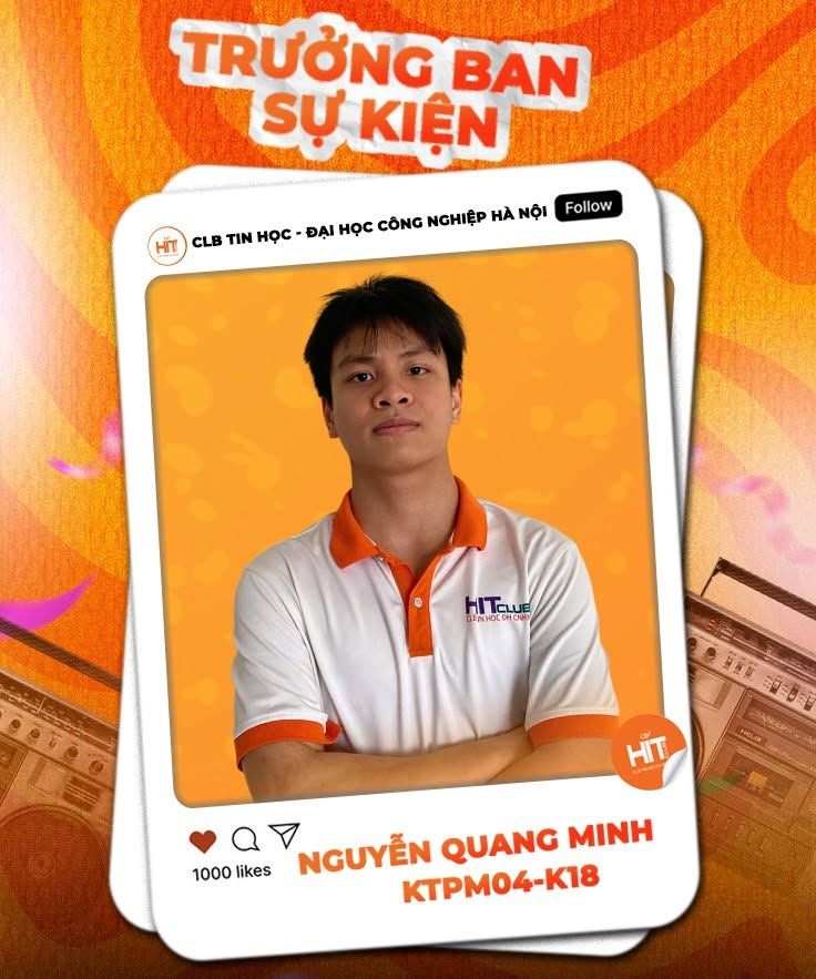Nguyễn Quang Minh - Phó chủ nhiệm hoạt động